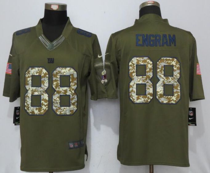 Men New York Giants #88 Engram Green Nike Salute To Service Limited NFL Jerseys